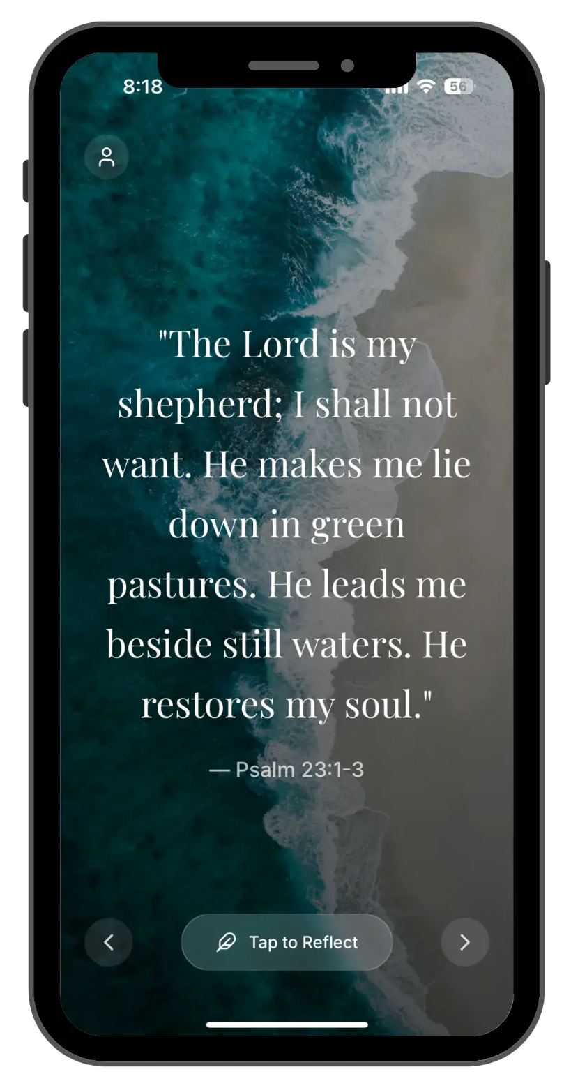 Morning scripture screen